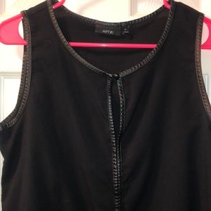 Black business casual tank top